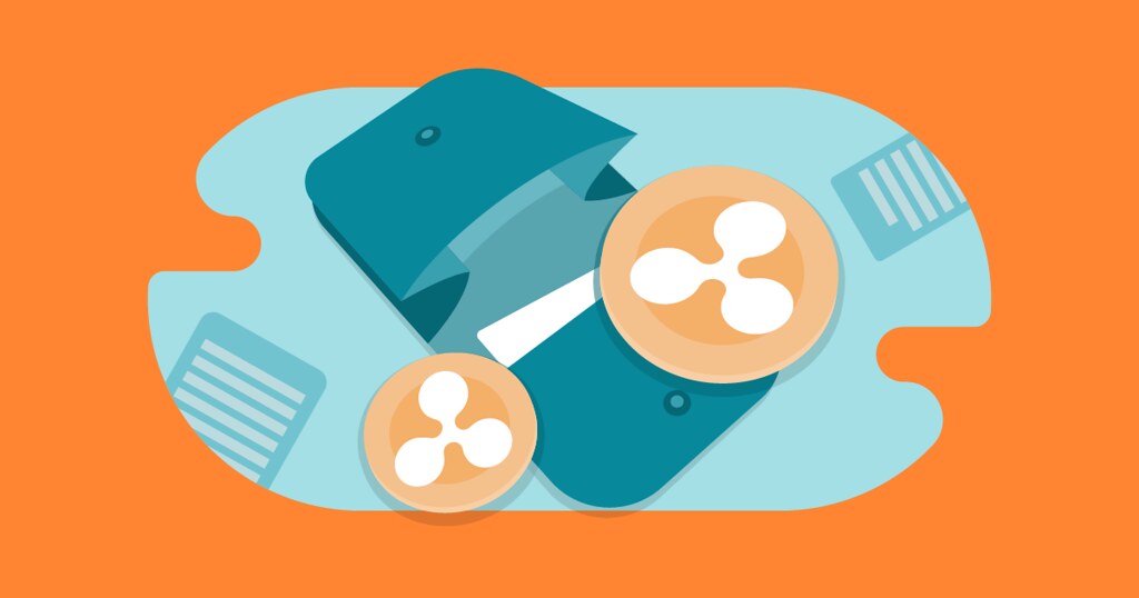 Ripple Cryptocurrency Wallet - a flat icon of a car with a flat surface