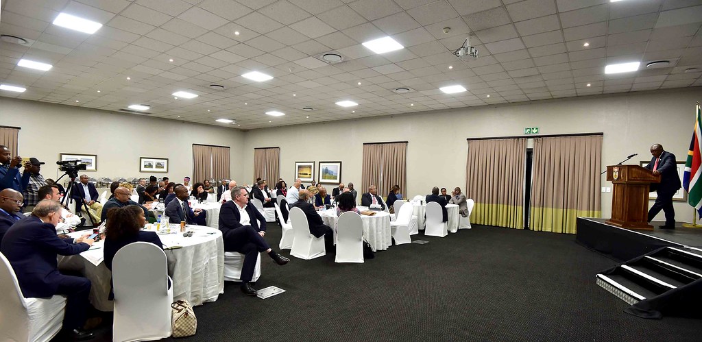 President Cyril Ramaphosa addresses Team SA ahead of Investment Conference - Image of Investing, Cry