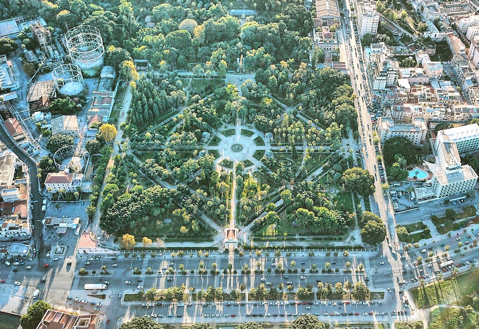 Aerial View Of City
