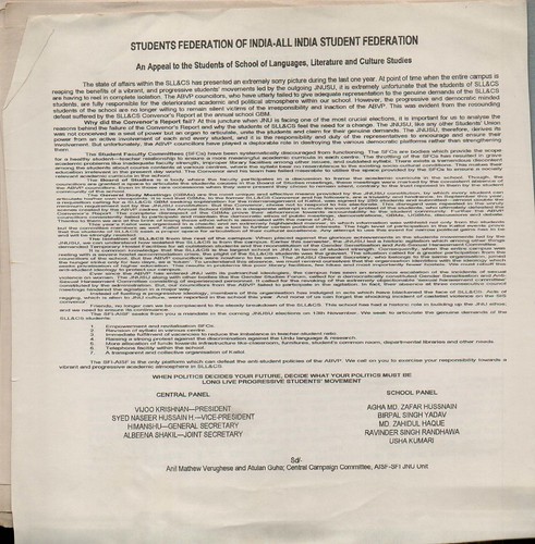 PaRCha - JNU - SFI - 1998 ID-67905