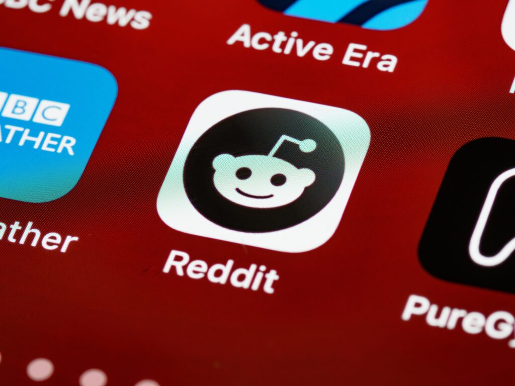 ai content reddit on phone screen