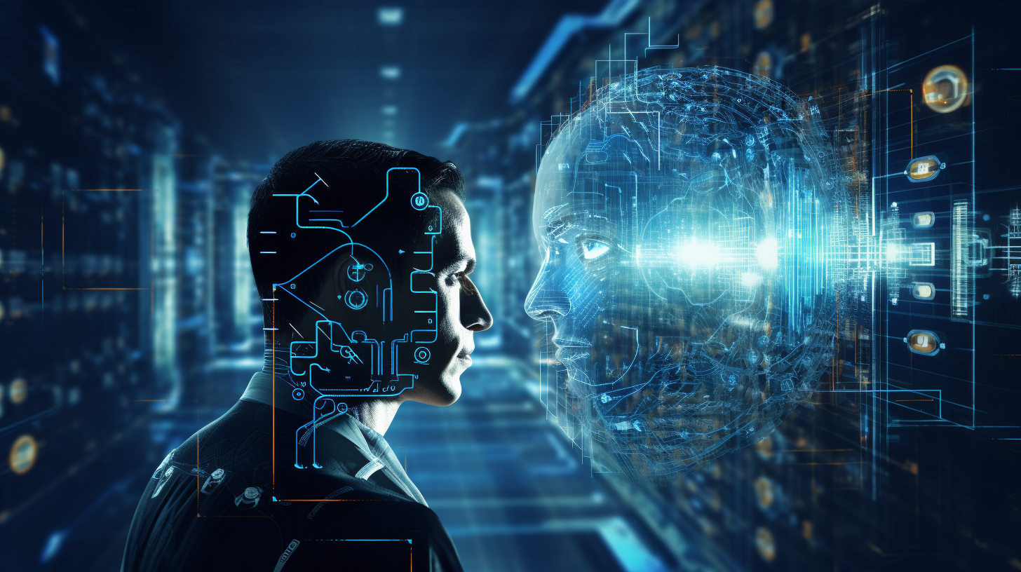 Futuristic image of AI technology