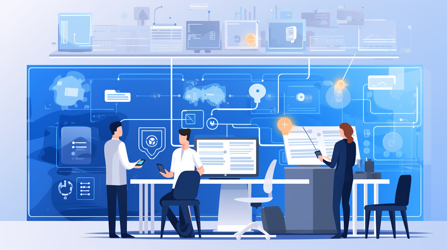Team collaboration illustration