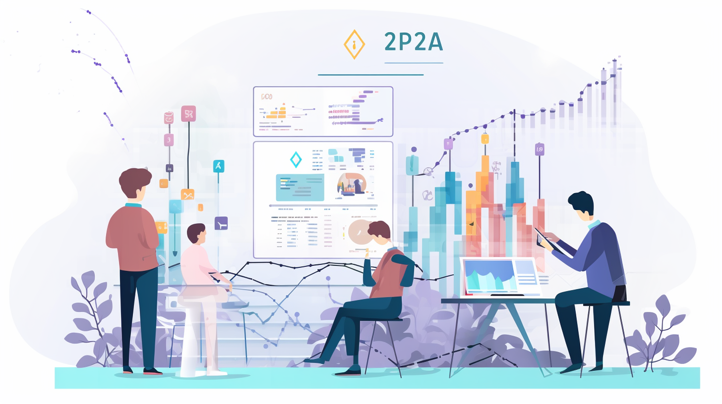 Illustration of AI algorithms at work