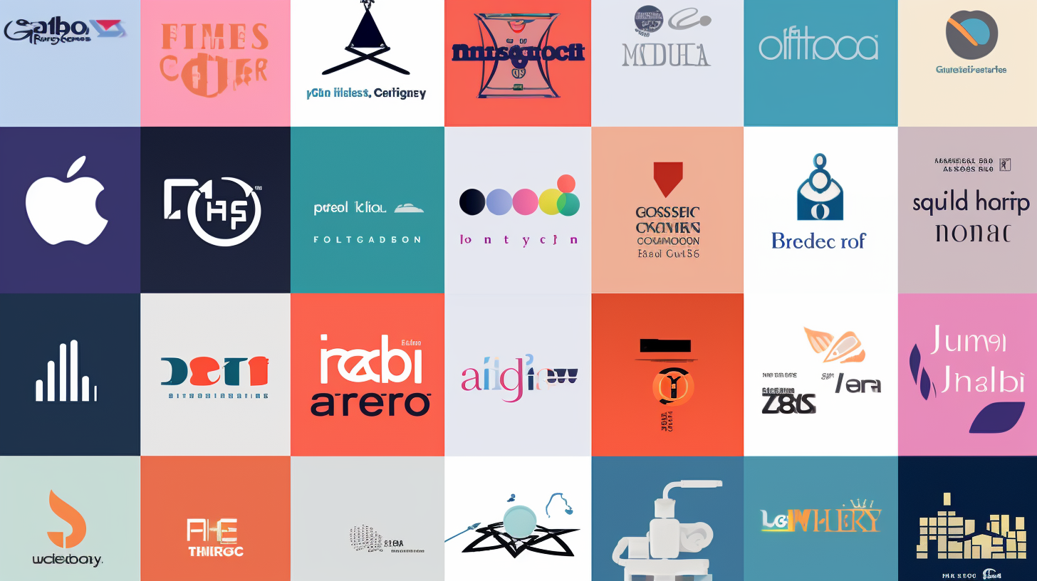 Collage of logos of the top 10 AI article generators
