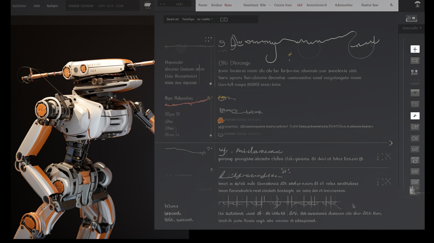 A screenshot of an auto writing AI tool interface