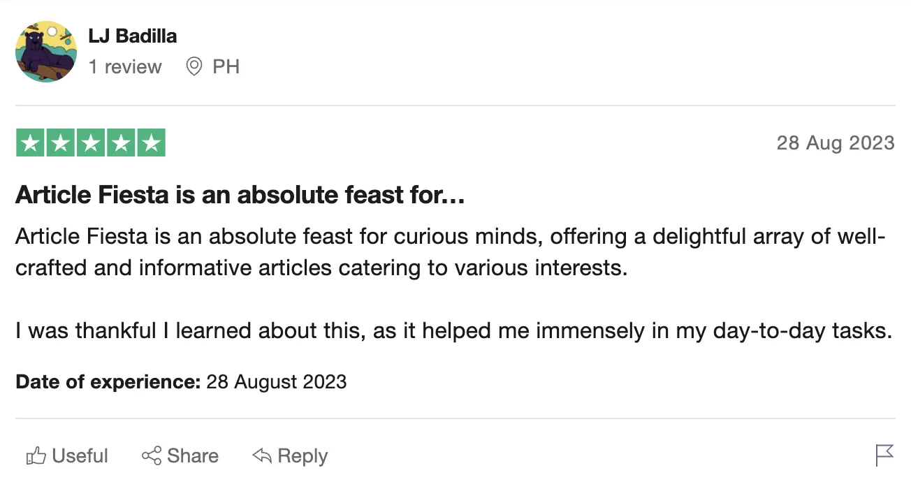 Article Fiesta, the AI content writer testimonial -35 - Ll2iF03.png