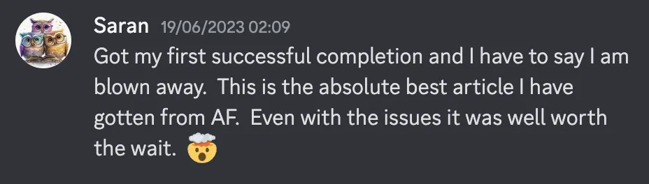 Article Fiesta, the AI content writer testimonial -28 - 3R8SzVf.png